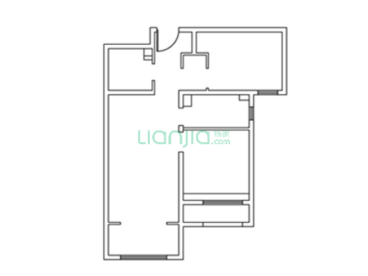 范阳西路 地质嘉园全阳两居室 出行方便-户型图