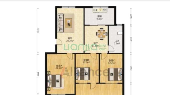省果树所一宿舍二手房实景图