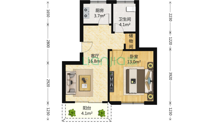 敬南苑二手房实景图