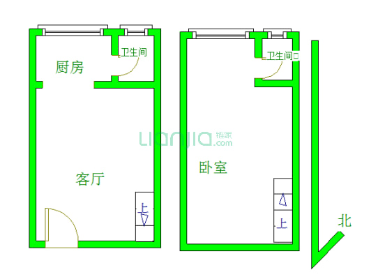 地铁口物业，精装复式2房,难寻好房源。