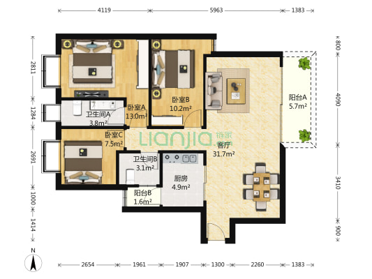 皇岗口岸旁大社区+花园+安静+城心卖