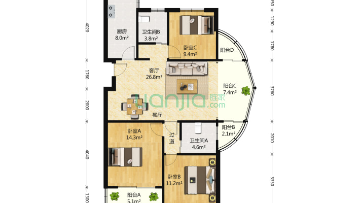 海叶新苑二手房实景图