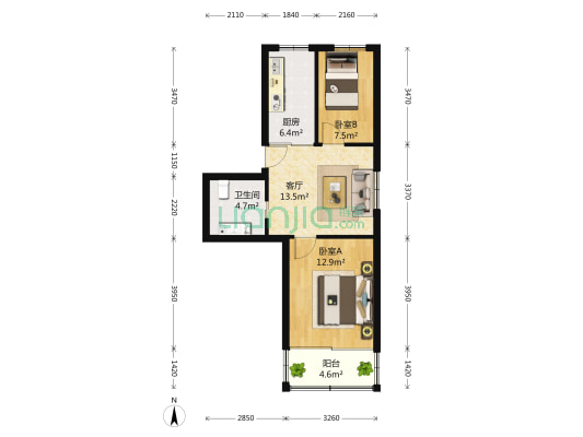 富华苑 2室1厅1卫 0平方