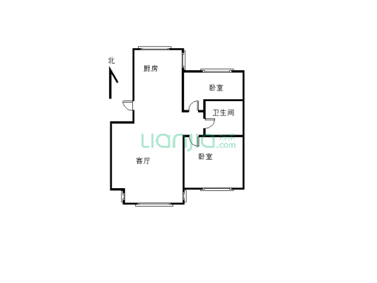 河西永茂二期 电梯洋房106平 房证过二 55万-户型图