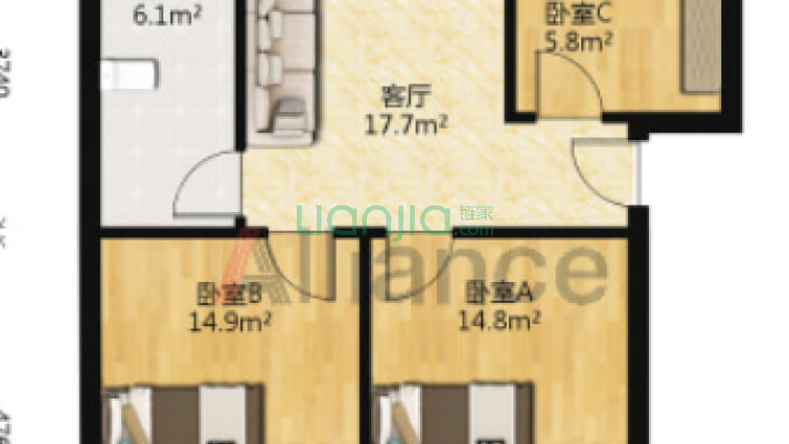 毛纺大院二手房实景图