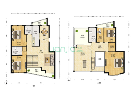 香城花园一区 5室2厅3卫 0平方