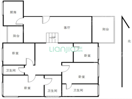 碧月湾花园  中高层大面积四房 南北对流 视野景观好-户型图