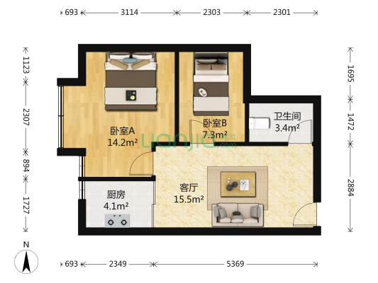 总价低，地铁口通便利适宜居住 交通便利，随时看房。