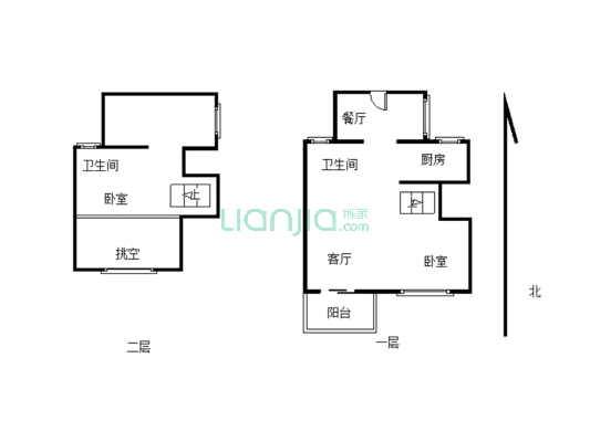 世茂璀璨天城一期 1室1厅 南