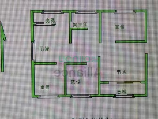 物探局家属院 小区环境好 集中供暖 停车方便-户型图