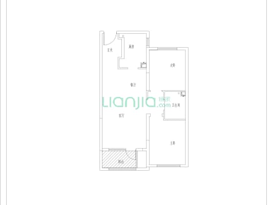 大社区 南北通透 好楼层 采光视野好 北京公交直达小区-户型图
