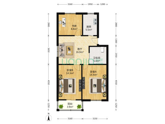新建西路88弄 3室1厅1卫 0平方
