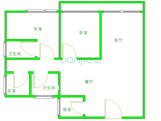 湘雅附二       地铁口大三房