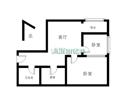 火车站，两房，空户，425万。