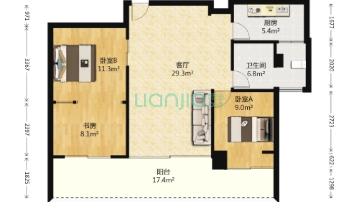 东方园博苑二手房实景图
