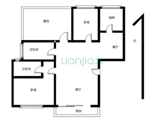 禾祥商城 4室2厅 南