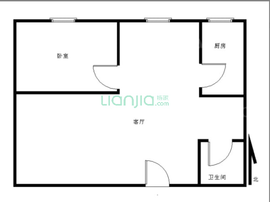 星海大观 1室1厅 北