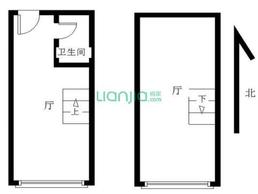 百变60loft  空间大 近地铁 利用率高