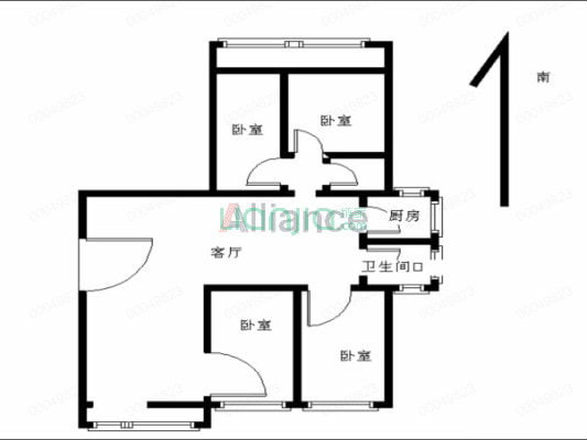 黄河路沿线 年代新电梯房 均价低 2梯3户 业主诚心