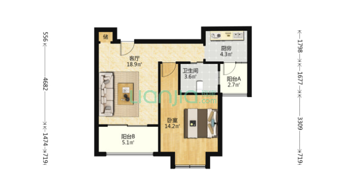 外冈雅苑二手房实景图
