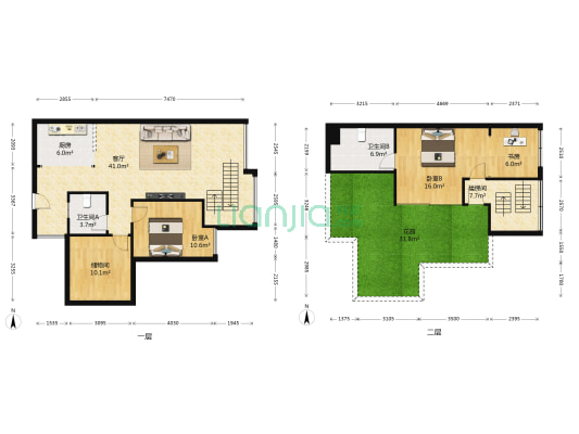 东麓驿境三期 3室1厅2卫 73平方