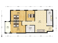 老城区近市场，购物买菜方便，南北通透大三居，-涿州汇元新天地户型图