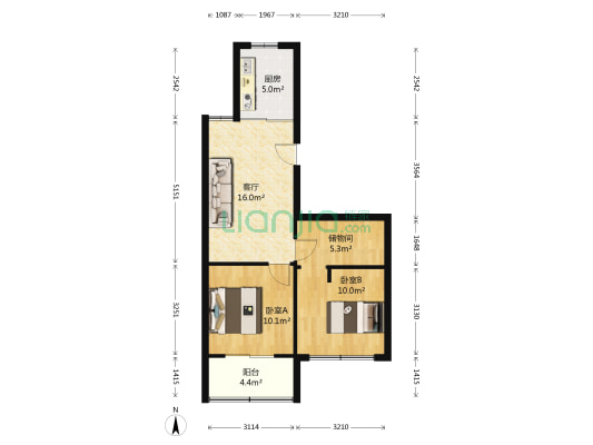 浦煤新村 2室1厅0卫 70平方
