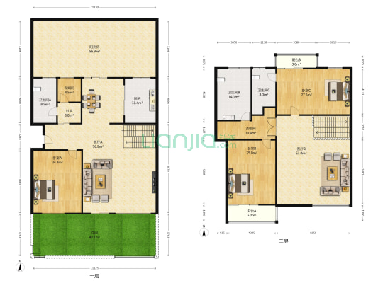 联盟新城三期 3室2厅3卫 291平方