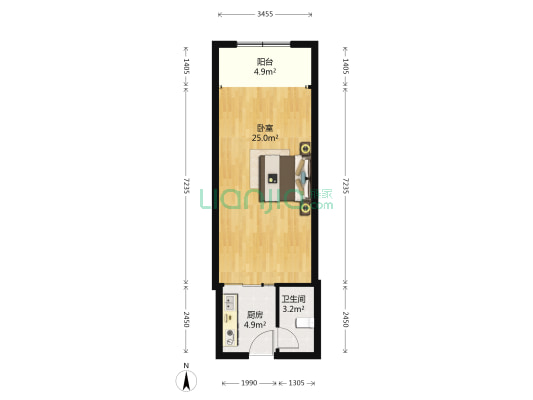 福水苑 1室0厅1卫 50平方