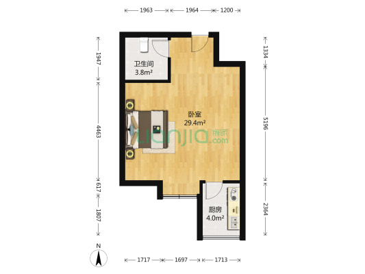 优品星座 1室0厅1卫 54平方