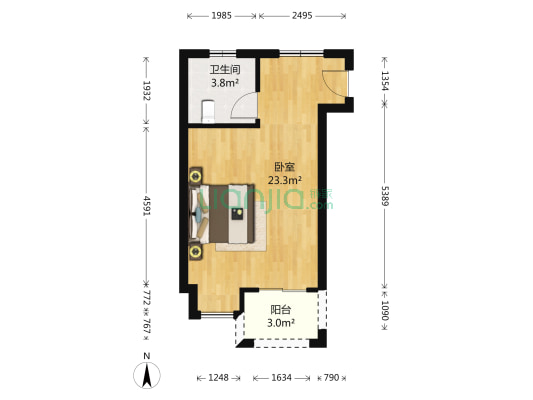 特房黎安小镇A区 1室0厅1卫 41平方