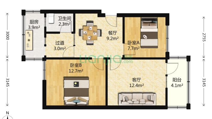 陕西路125号二手房实景图