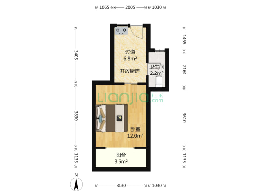 平江路49弄 1室0厅1卫 34平方