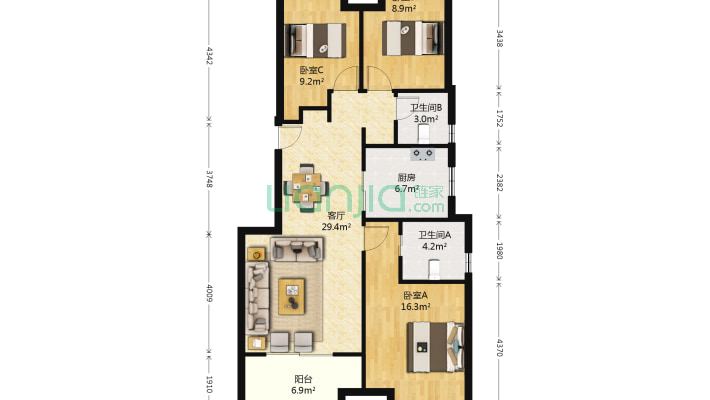 法兰西世家二手房实景图
