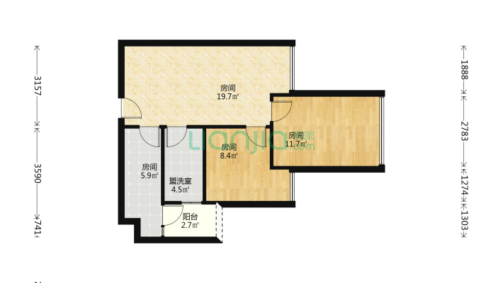 三都汇朝九二手房实景图