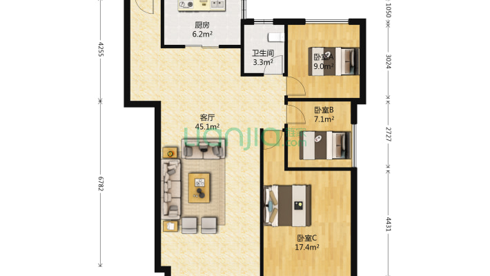 珠江广场二手房实景图