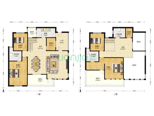 黔灵半山 4室1厅3卫 227平方