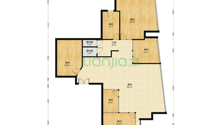 复地金融岛湾流锦宫二手房实景图