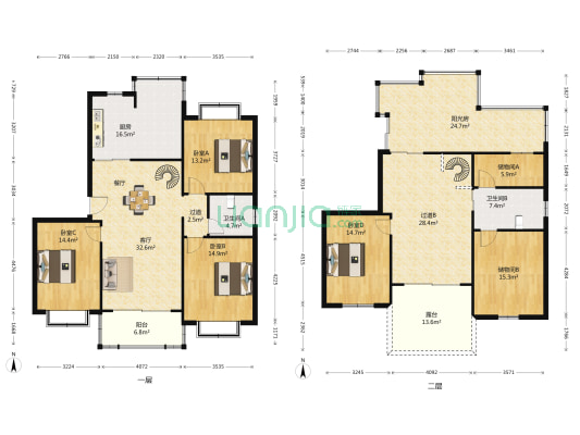 金纬苑 4室1厅2卫 188平方
