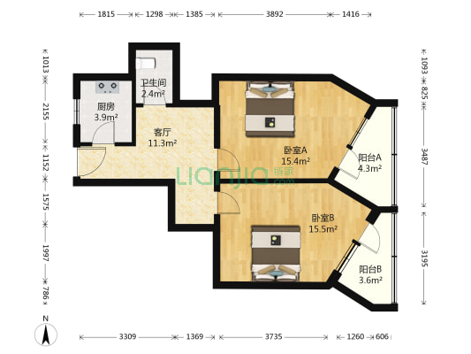 康静里 2室1厅1卫 74平方