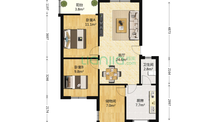 建行双流支行2号宿舍二手房实景图