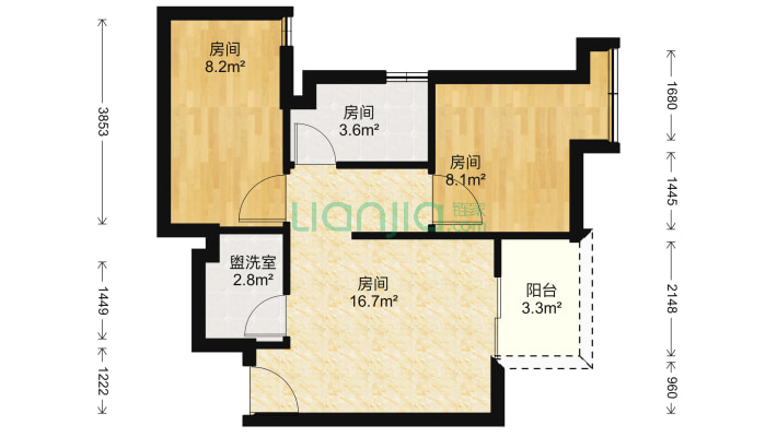 麓湖达观山观锦二手房实景图