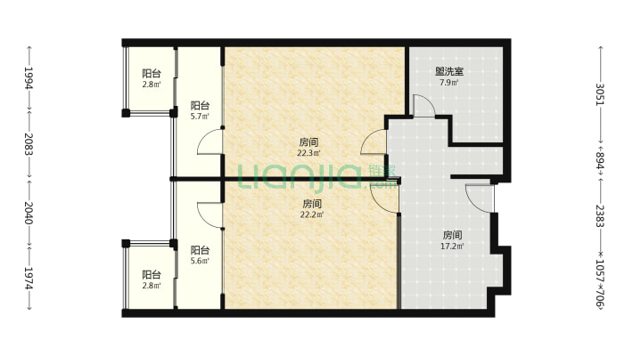 华侨城loft二手房实景图