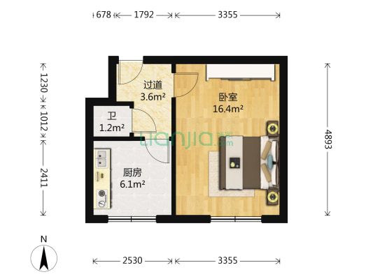 二十一冶 1室0厅1卫 31平方