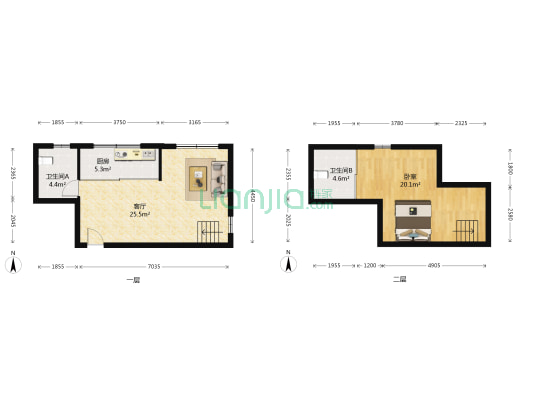 鲁辉•国际城荷兰小镇 1室1厅2卫 54平方