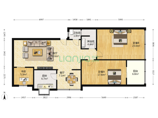襄阳市财政局南街生活区 3室2厅2卫 127平方