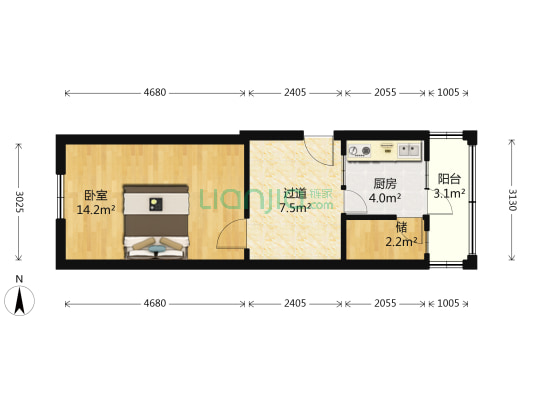 中科院社区 1室0厅0卫 37平方