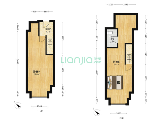 鹏润悦秀城 2室0厅1卫 42平方