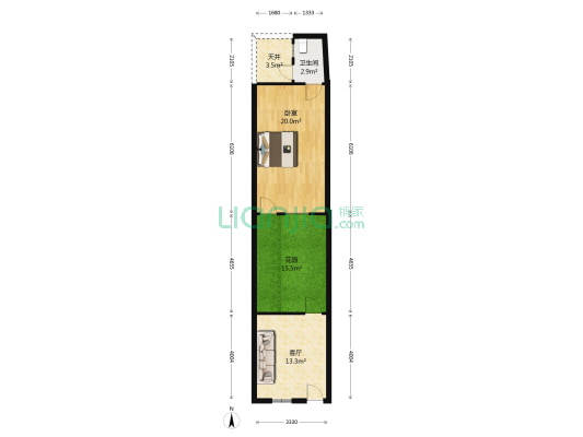 前同仁街 1室1厅1卫 102平方