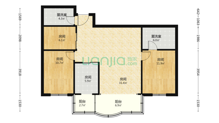 名都公寓二手房实景图